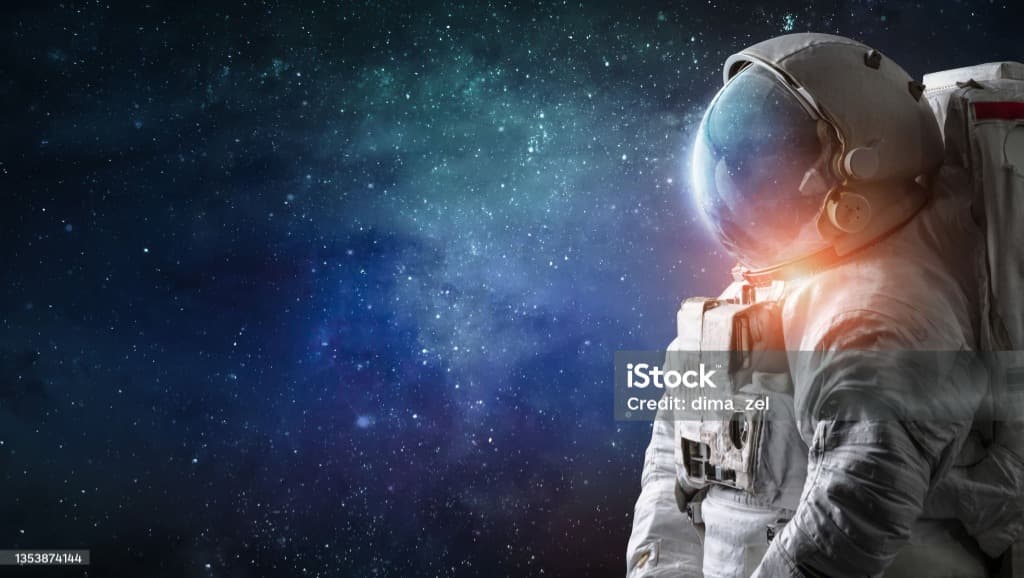 Astronaut Space Background